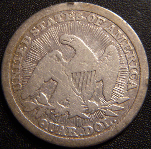 1853 Seated Quarter - Arrows Good