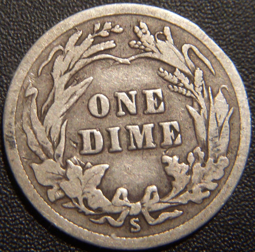 1915-S Barber Dime - Very Good