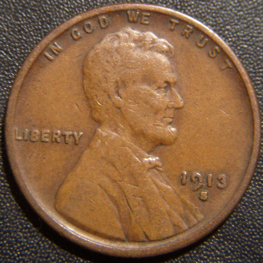 1913-S Lincoln Cent - Fine