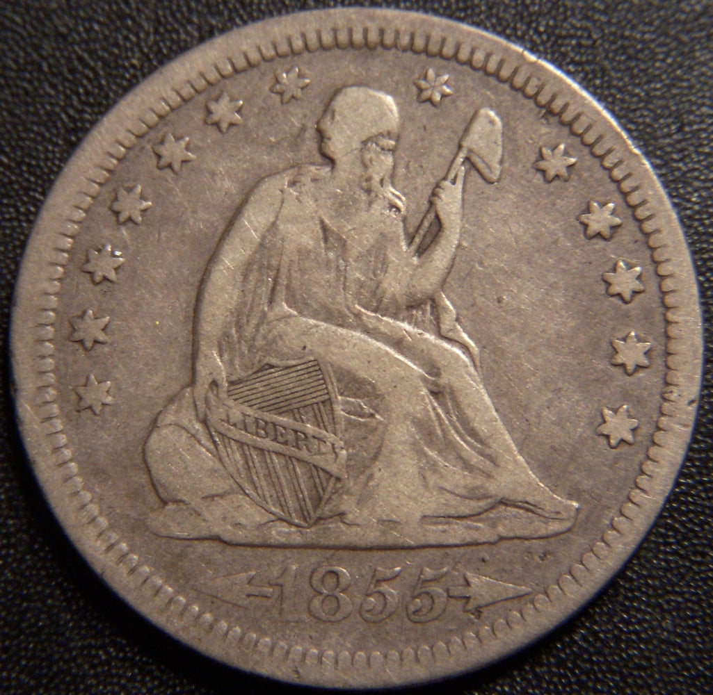 1855 Seated Quarter - Fine