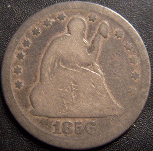 1856 Seated Quarter - Good