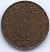 1917 Canadian Large Cent - VG/F
