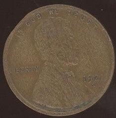 1921-S Lincoln Cent - Good/VG
