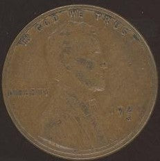 1927-S Lincoln Cent - Good/VG