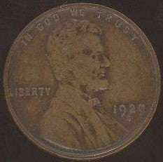 1929-S Lincoln Cent - Good/VG