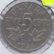 1934 Canadian 5C - VG/Fine