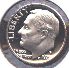 1979-S Roosevelt Dime - T2 Clear Proof