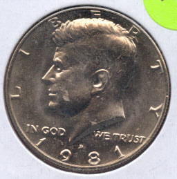 1981-D Kennedy Half Dollar - Uncirculated