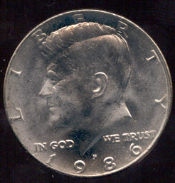 1986-P Kennedy Half Dollar - Uncirculated