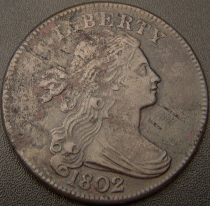 1802 Large Cent - Stem - NetVF