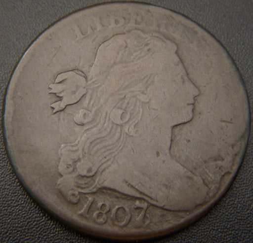 1807/6 Large Cent - L7 - VF