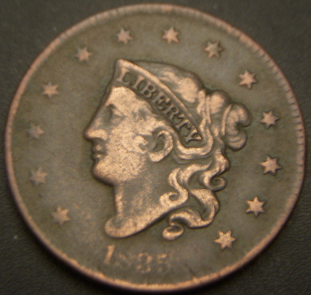 1835 Large Cent - VF Sm 8