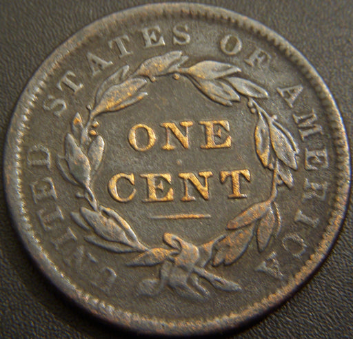 1838 Large Cent - Very Good Details