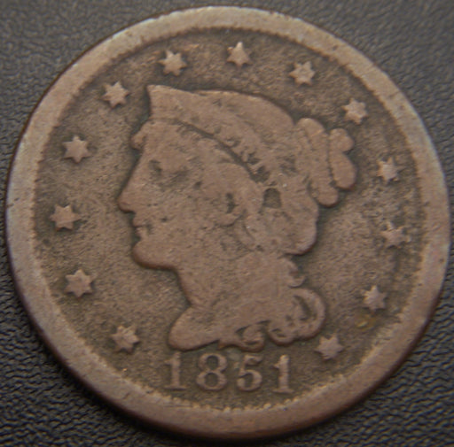 1851 Large Cent - Very Good