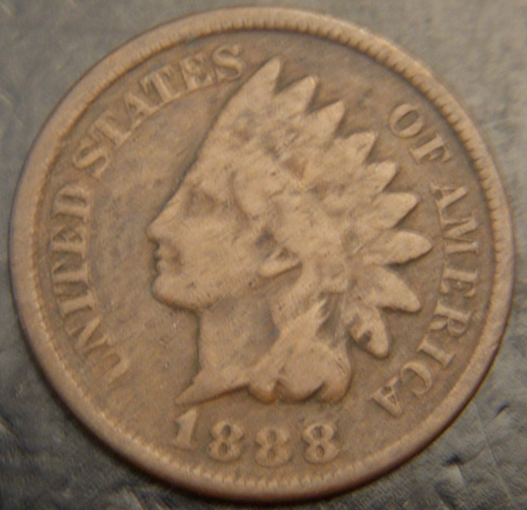 1888 Indian Head Cent - Good