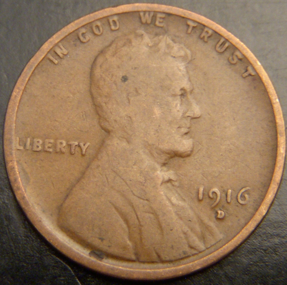 1916-D Lincoln Cent - Good/VG