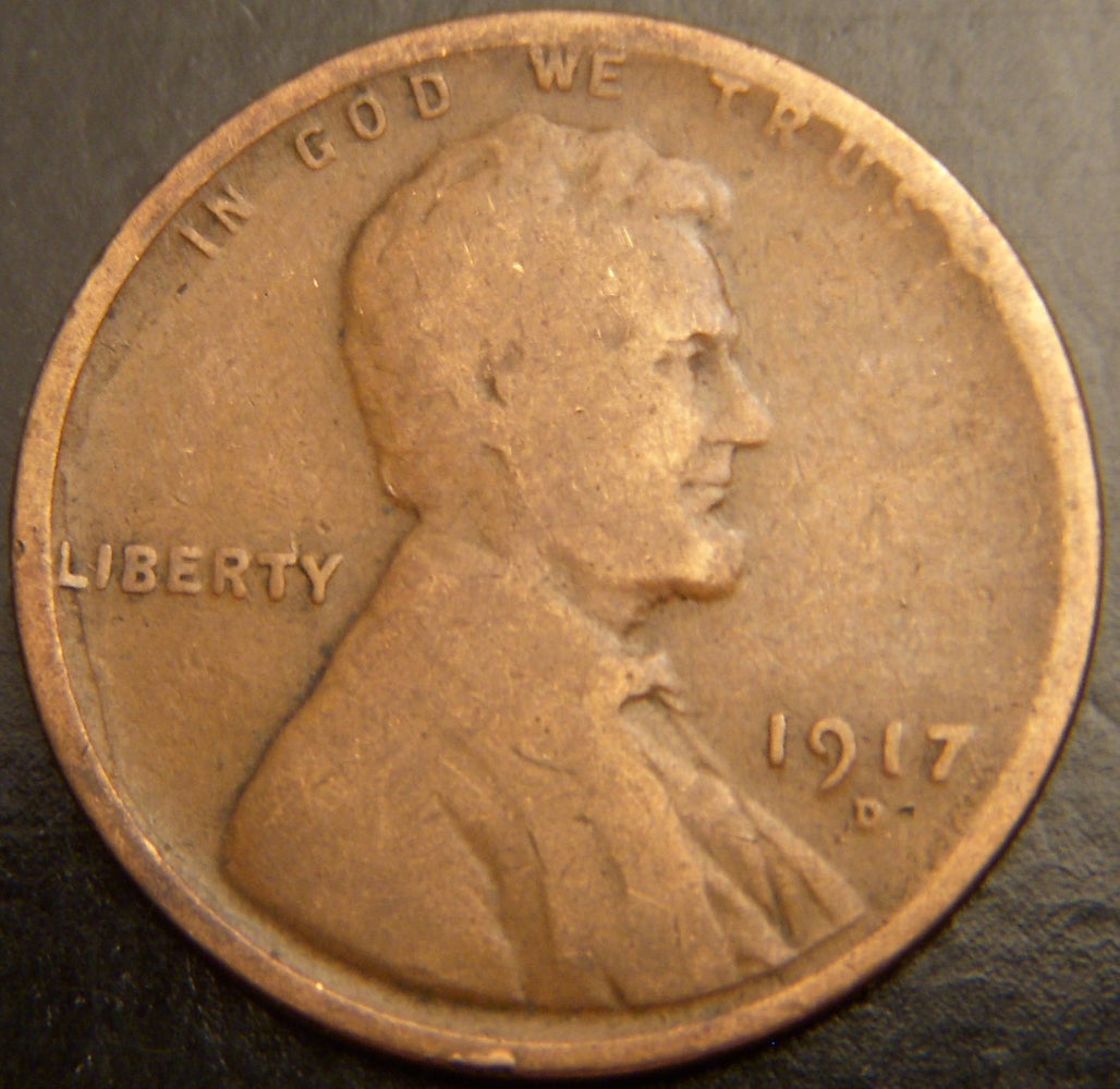 1917-D Lincoln Cent - Good/VG