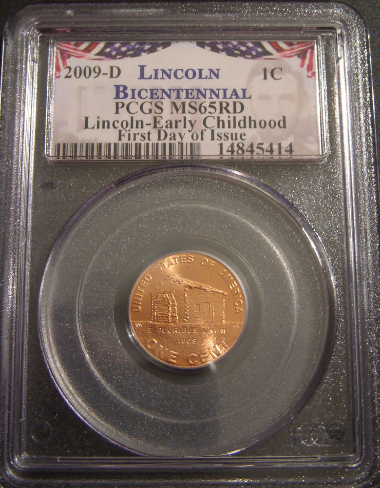 2009-D Lincoln Childhood Cent - PCGS MS65RD