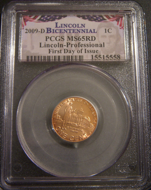 2009-D Lincoln Professional Cent - PCGS MS65RD