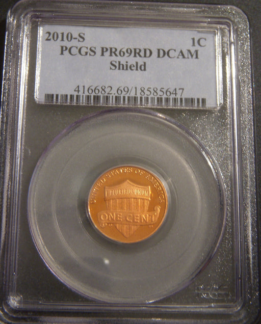 2010-S Lincoln Cent - PCGS PR69RD DCAM