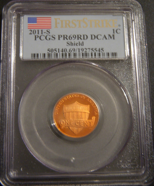 2011-S Lincoln Cent - PCGS PR69RD DCAM