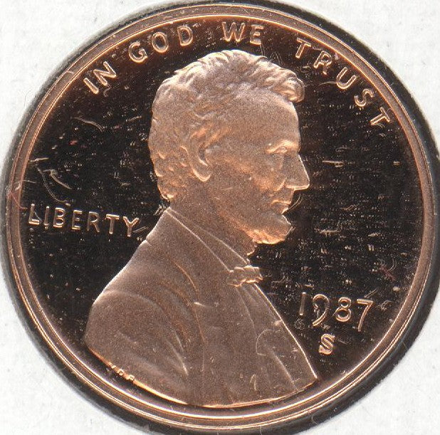 1987-S Lincoln Cent - Proof