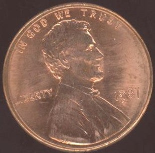 1987 Lincoln Cent - Uncirculated