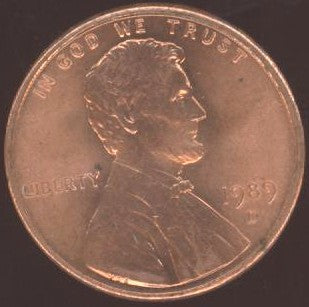 1989-D Lincoln Cent - Uncirculated