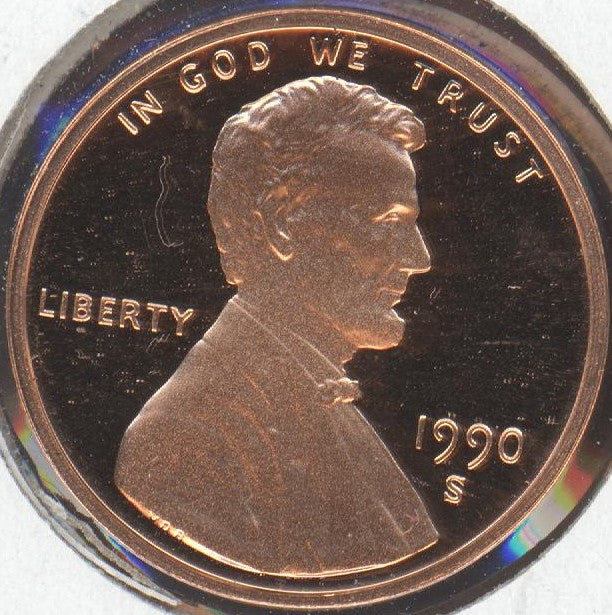 1990-S Lincoln Cent - Proof
