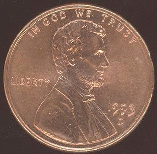 1993-D Lincoln Cent - Uncirculated
