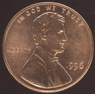 1996 Lincoln Cent - Uncirculated