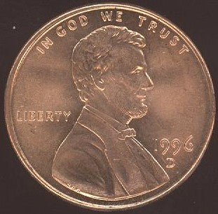 1996-D Lincoln Cent - Uncirculated