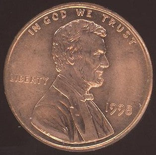 1998 Lincoln Cent - Uncirculated