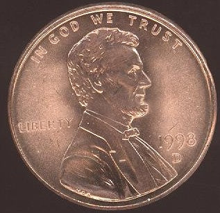 1998-D Lincoln Cent - Uncirculated
