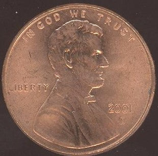 2001-D Lincoln Cent - Uncirculated