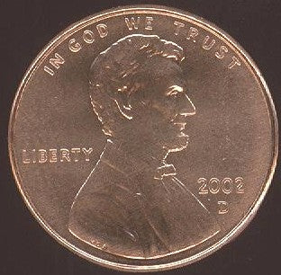 2002-D Lincoln Cent - Uncirculated