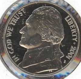 2001-S Jefferson Nickel - Proof