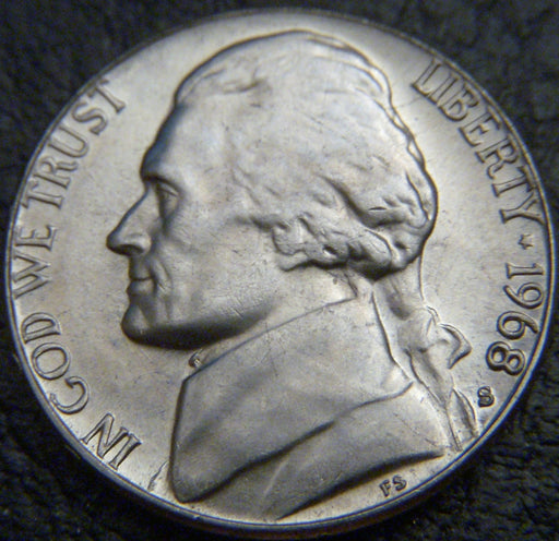 1968-S Jefferson Nickel - VF to AU