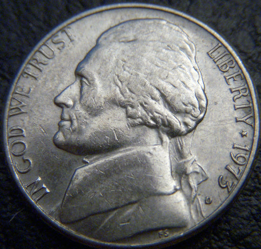1973-D Jefferson Nickel - VF to AU