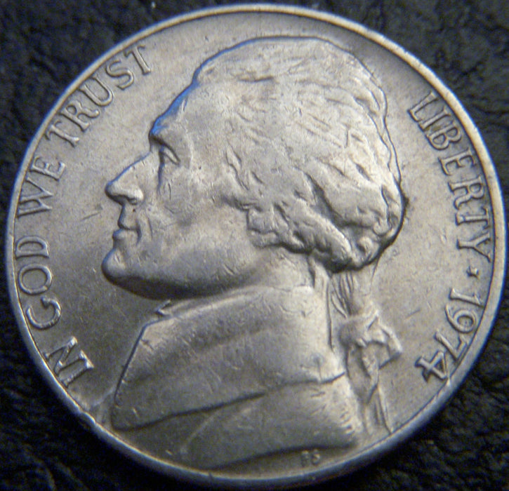 1974 Jefferson Nickel - VF to AU