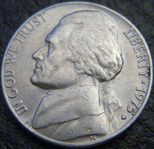 1975-D Jefferson Nickel - VF to AU