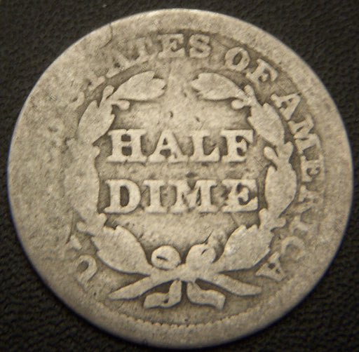 1853 Seated Half Dime - Good