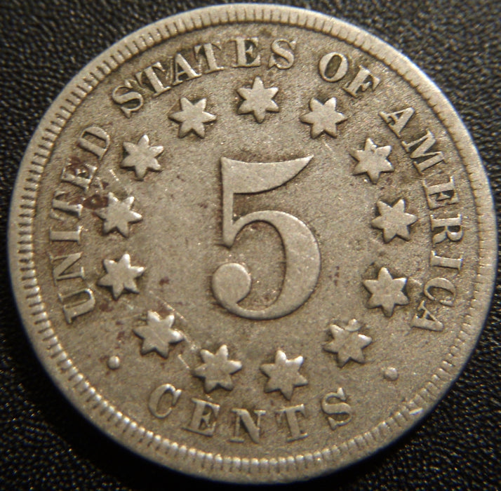 1868 Shield Nickel - Very Good