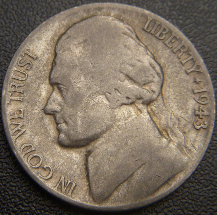 1943-D Silver Jefferson Nickel - Avg Cir