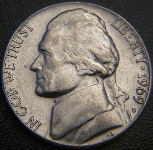 1969-D Jefferson Nickel - VF to AU