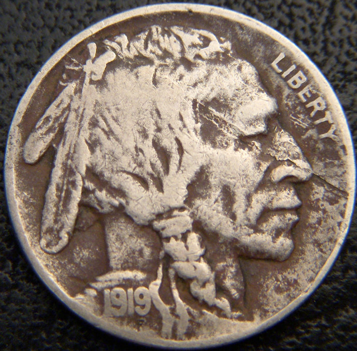 1919-D Buffalo Nickel - Fine