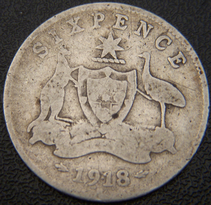 1918M 6 Pence - Australia