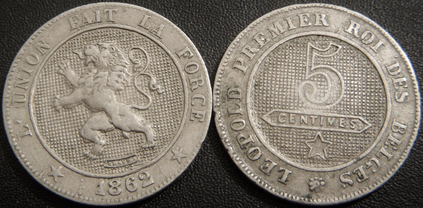1862 5 Centimes - Belgium
