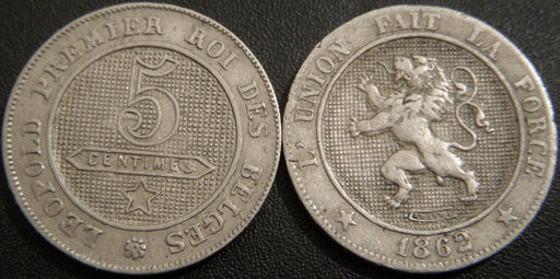 1862 5 Centimes - Belgium