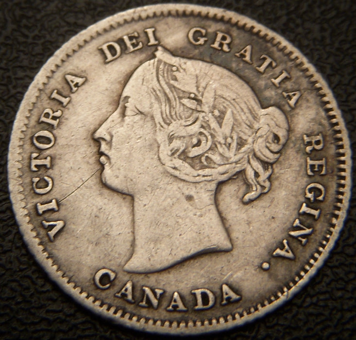 1882H Canadian Silver Five Cent